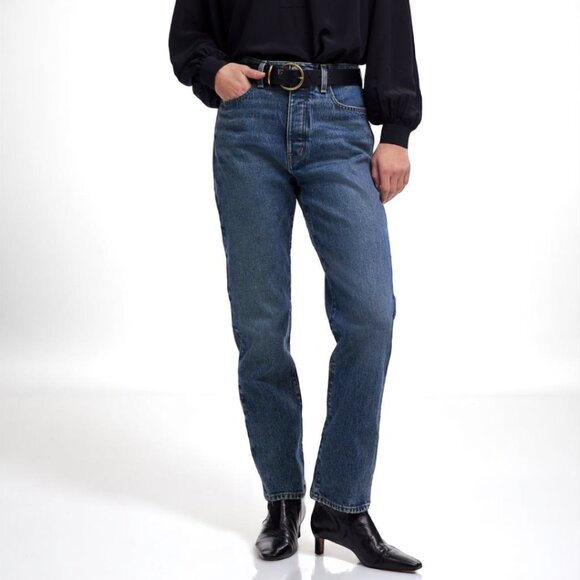 Madewell The '90s Straight Crop Jean in Concho Wash Size 31